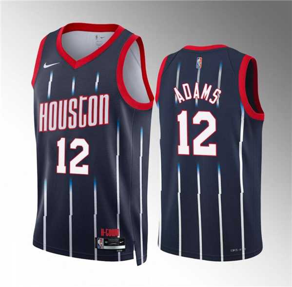 Men%27s Houston Rockets #12 Steven Adams Navy Classic Edition Stitched Jersey Dzhi->golden state warriors->NBA Jersey